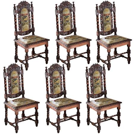 DESIGN TOSCANO Charles II Chairs, Chairs, PK 6 AF92025